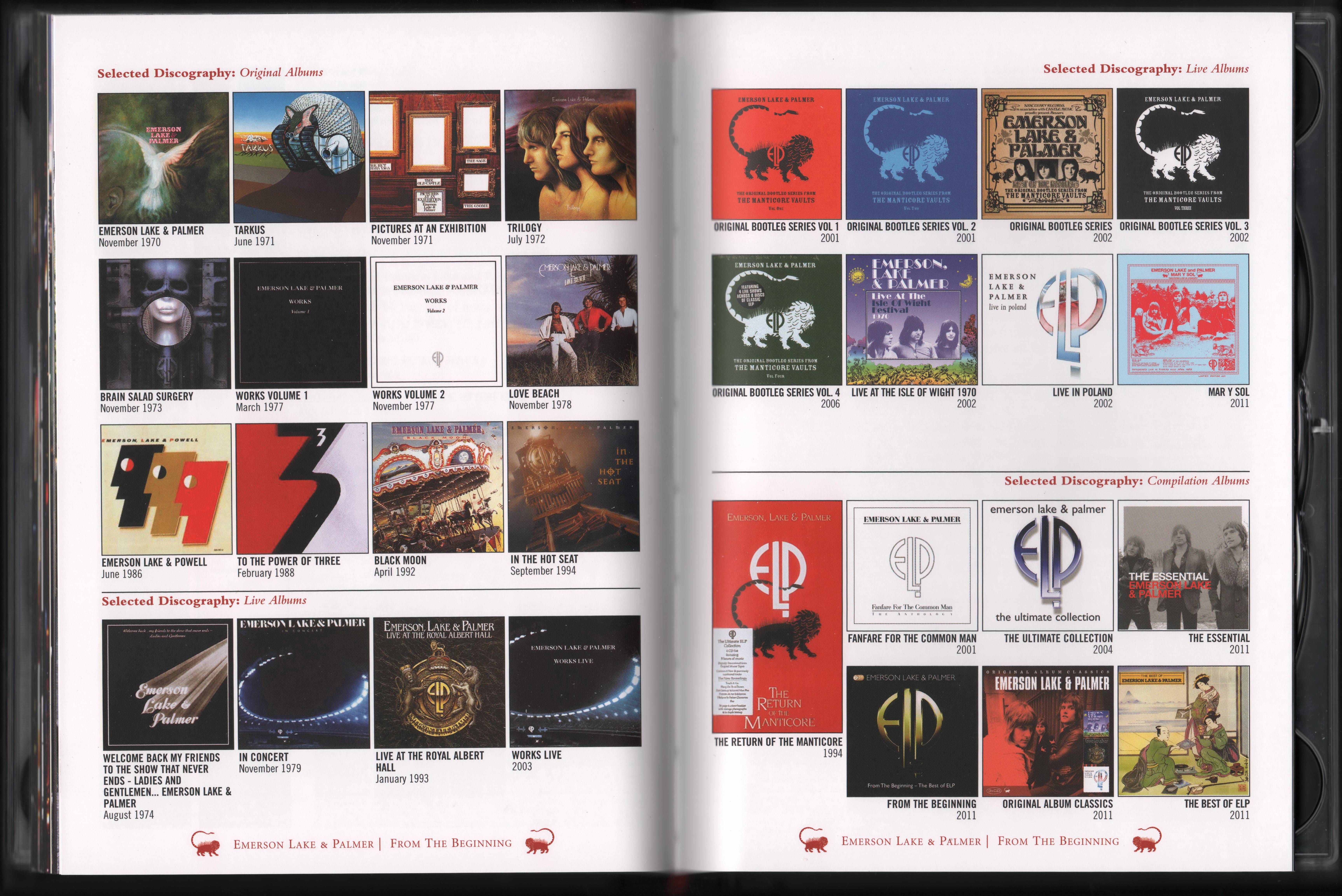 Emerson, Lake and Palmer From the Beginning [Booklet25 aus]